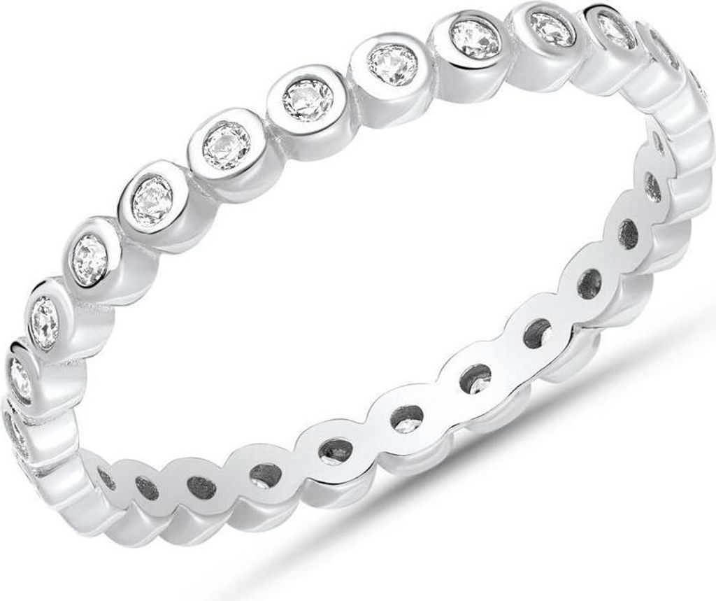 Glamouröser Silberring mit funkelnden Zirkonia SR0311 Produktbild 