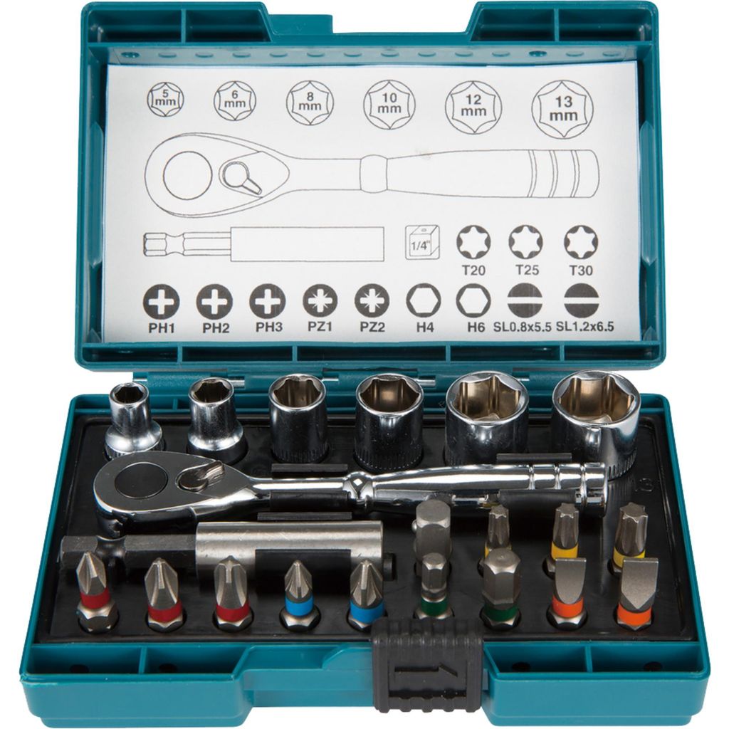 Makita B-54081 Ratschen + Bit-Set Produktbild 