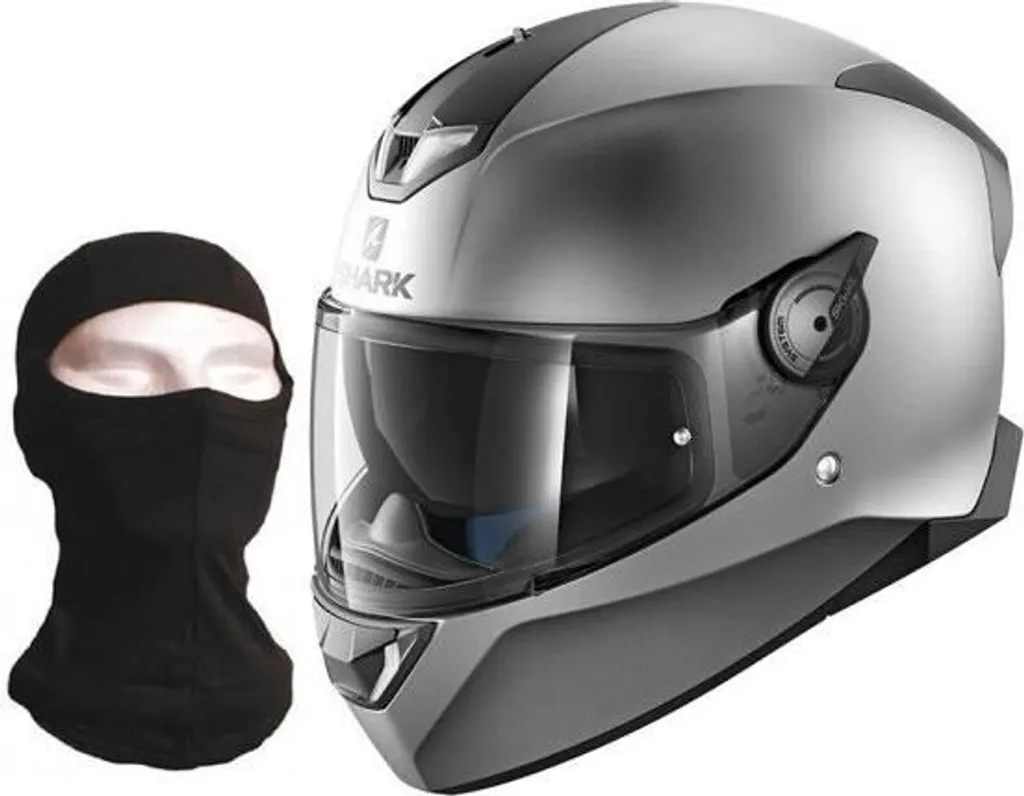 Casque Moto Shark Skwal 2 Idéal Trajet Urbain et Route Argent S