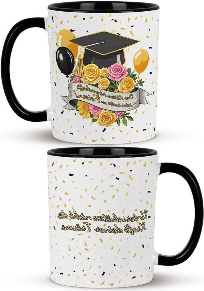 Keramische Koffiemok für Afstudeerfeest und Frühstück
