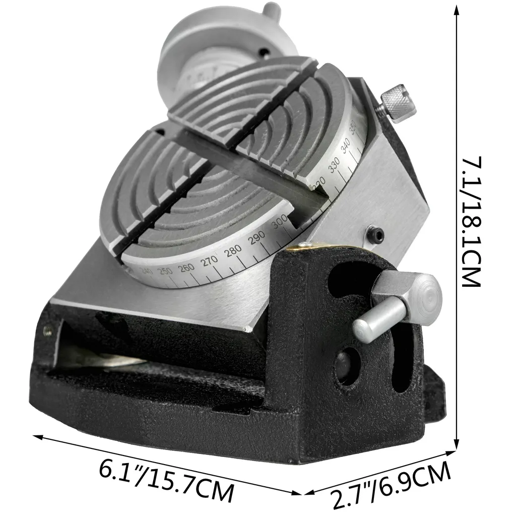 Diviseur Pivotant 100mm Haute Précision - Table Circulaire avec Vernier - 8