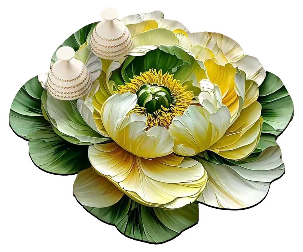 3D-Blumen-Diatomeenerde-Untersetzer, saugfähige Unterlage für Theke, Küchentheke, schnelltrocknend, Waschbeckenablage, dekorativer Diatomit-Unte...
