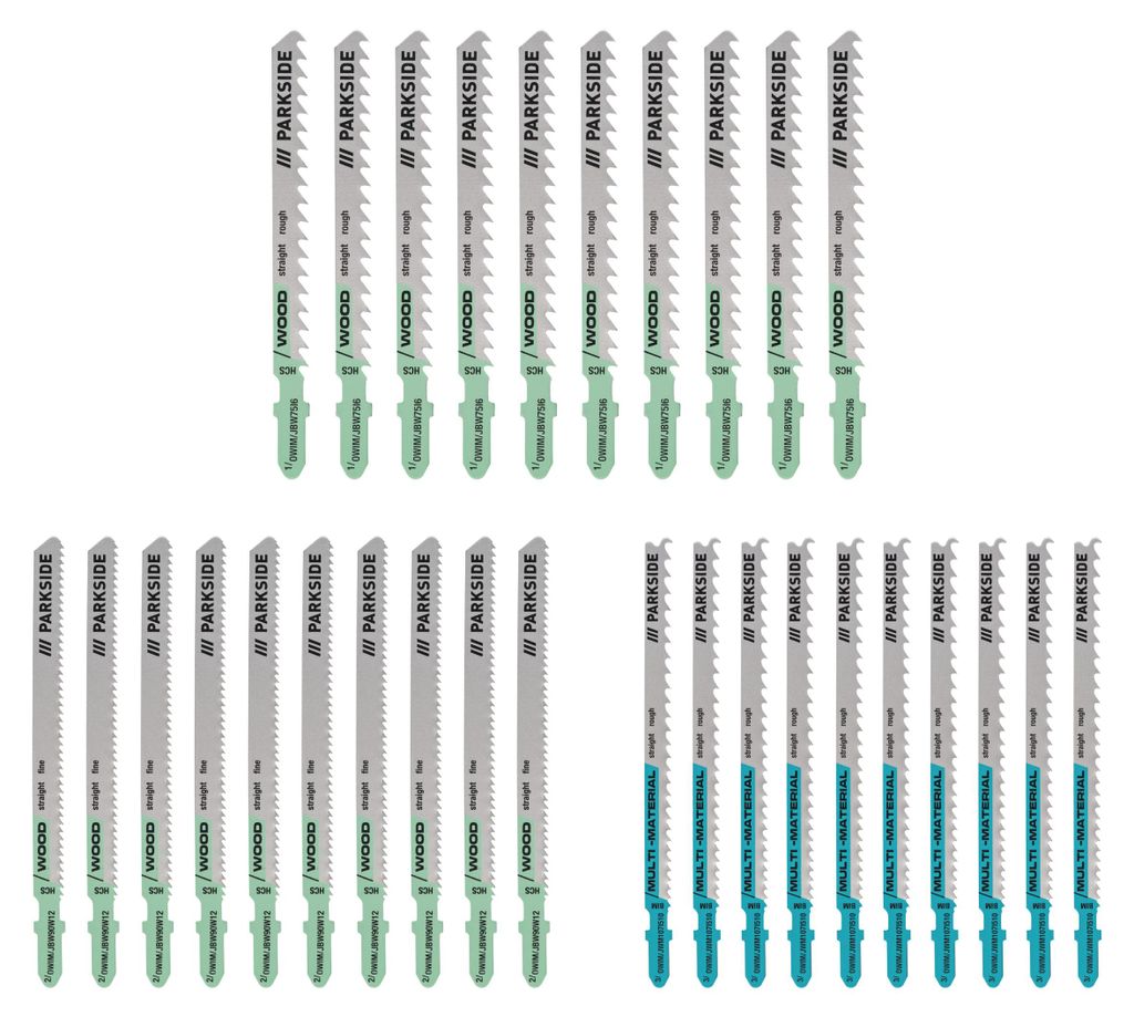 PARKSIDE® Stichsägeblatt-Set, 30-teilig Produktbild 