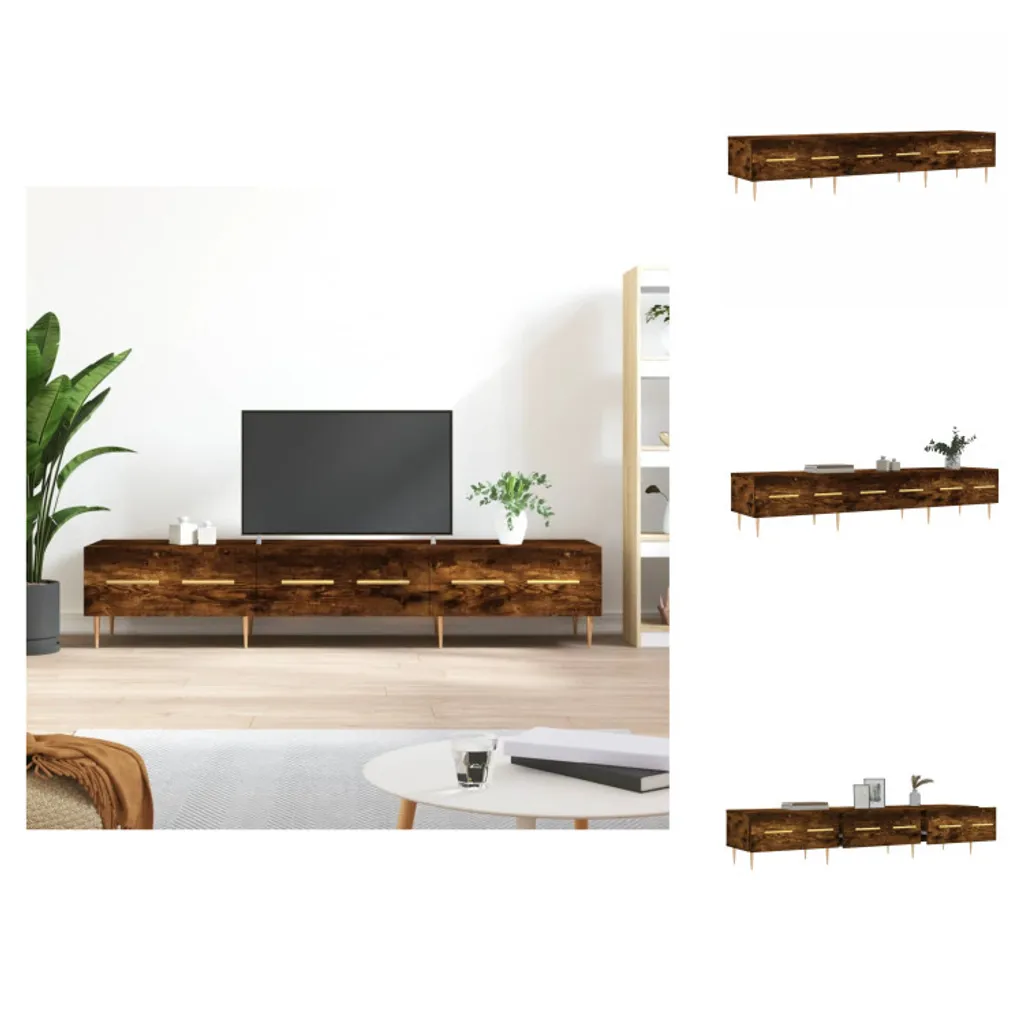 Mobile Porta TV vidaXL 150x36x30 cm Rovere Fumé | Supporto Hi-Fi