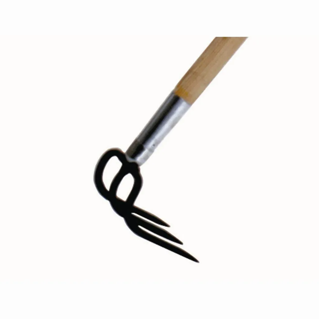 Aérateur de sol 4 dents 11x13cm pour potager avec manche long 140cm