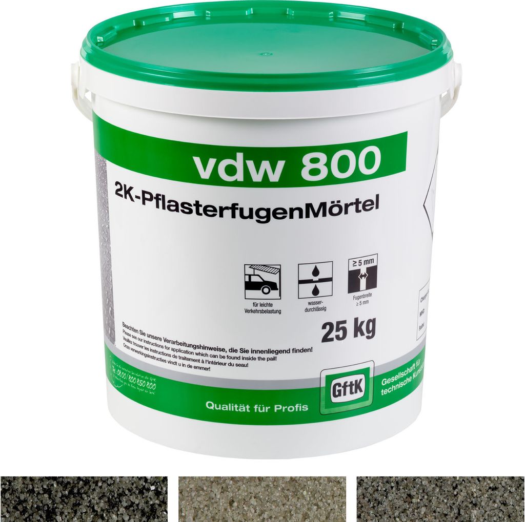 VDW 800 Fugenmörtel, Natur, 25 Kg