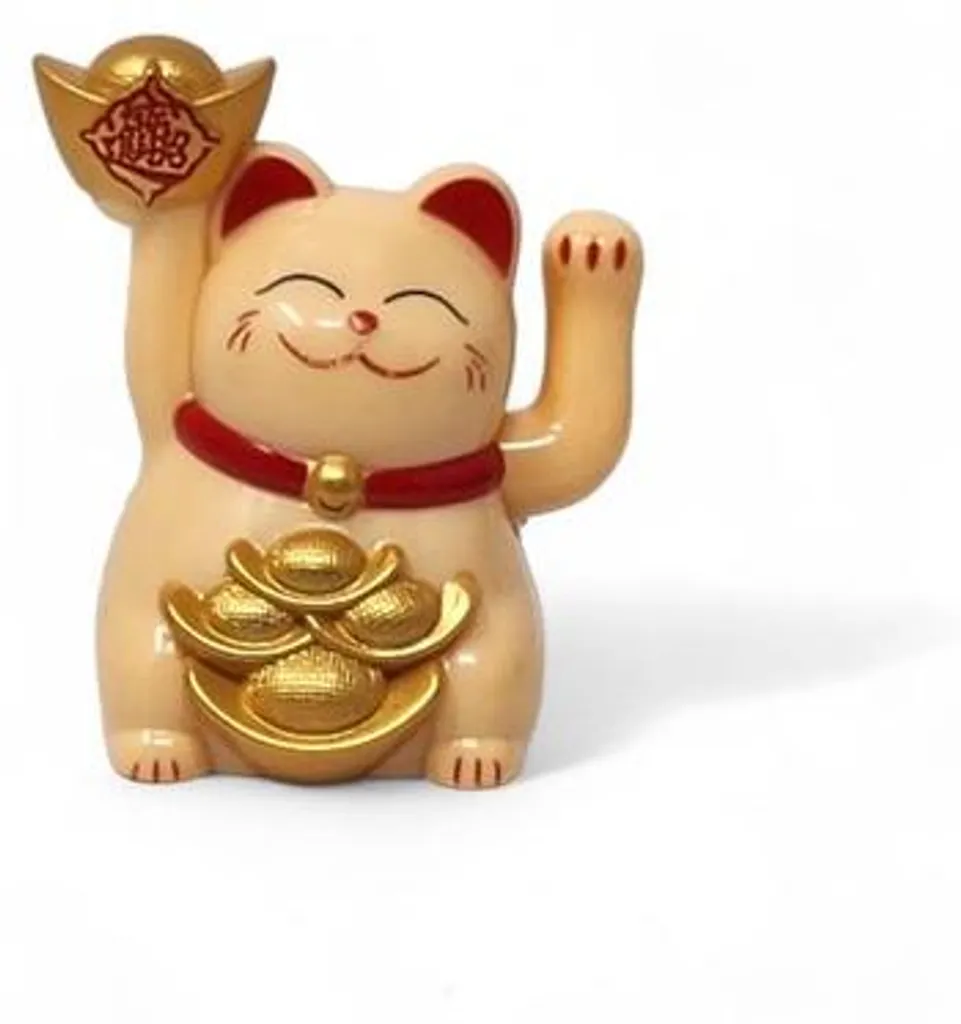 Figurine porte-bonheur solaire beige 5cm Zen Feng Shui pour bureau