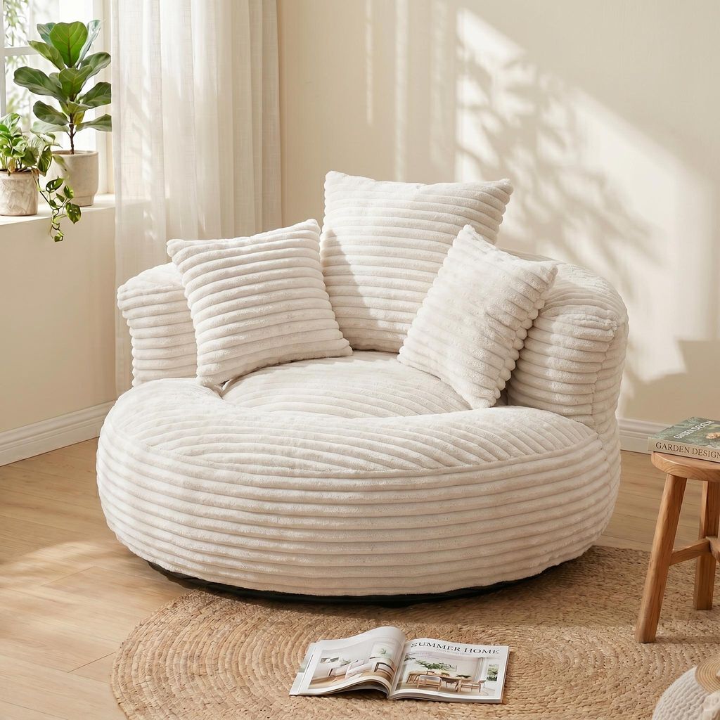 LVHOM Lazy Sofa mit 3 Kissen, Klassischer Sitzsack mit Produktbild 