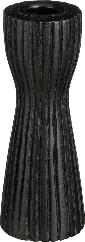 Mica Kerzenständer Indiana schwarz Mangoholz 15 cm