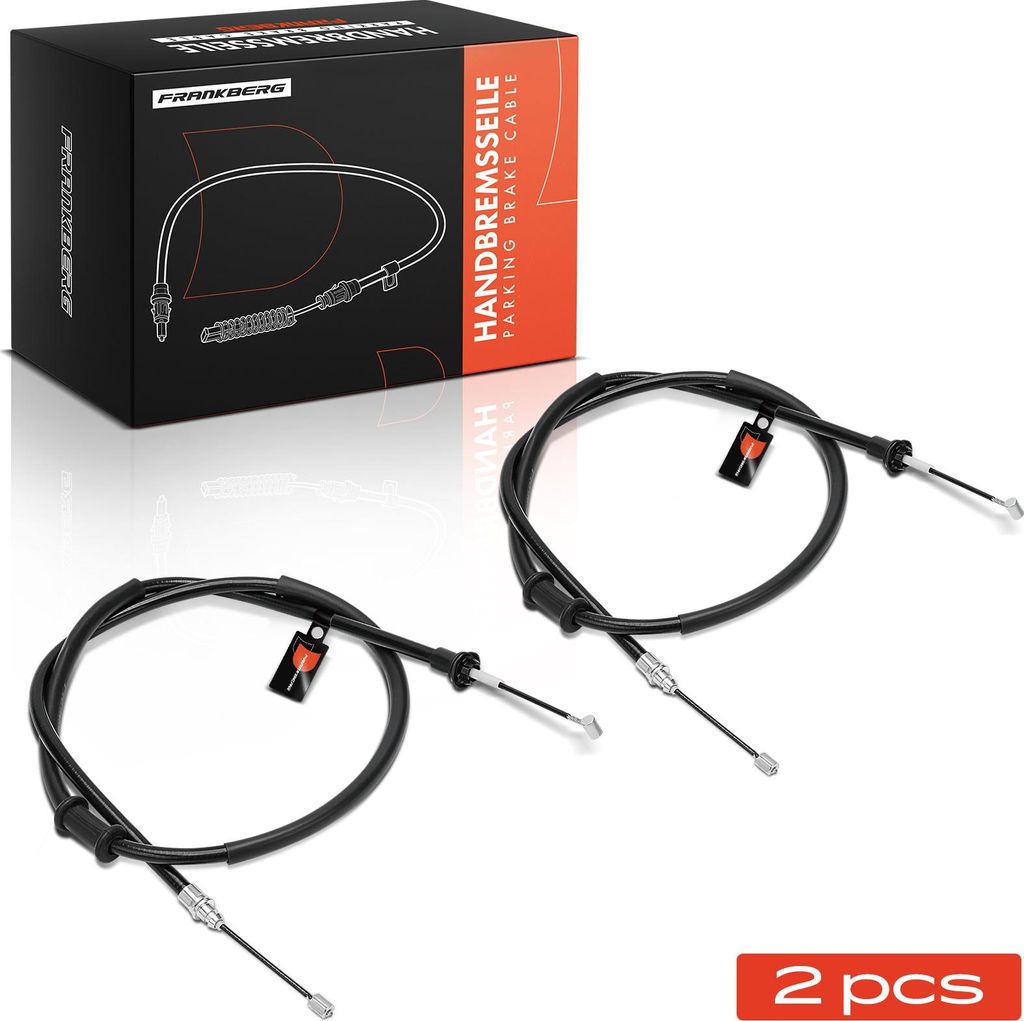 Frankberg 2x Seilzug Feststellbremse Hinterachse beidseitig für Fiat Punto 188 1.9L 1999-2012