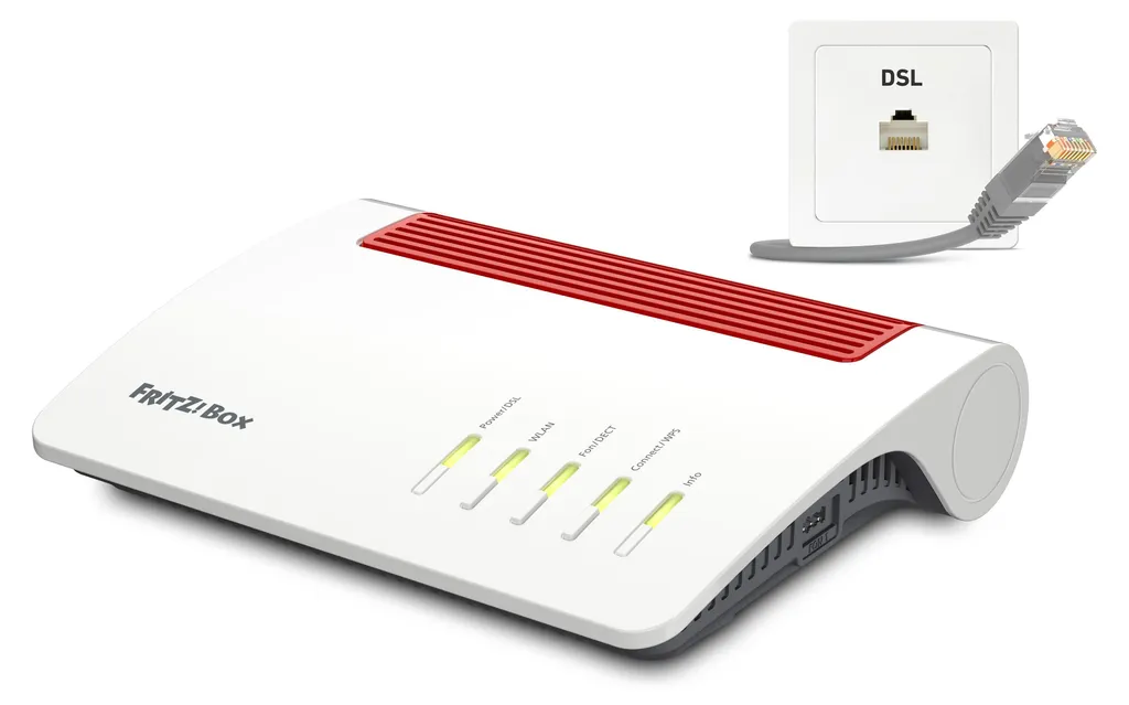Routeur Wi-Fi 6 Mesh FRITZ!Box 7590 AX avec Base DECT et Débit 3600 MBit/s