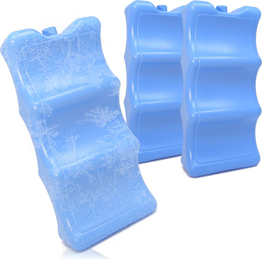 com-four 3x Kühlelement für Dosen und kleine Flaschen - Dosen Eis-Akku - Eis-Packs für Kühlbox und Kühltasche - Kühlakkus für Haushalt und...
