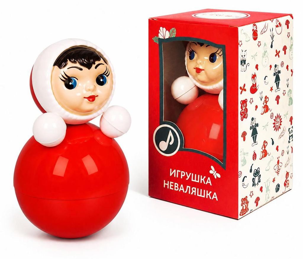 Stehaufpuppe „Mädchen“ – Klassik, 15 cm Produktbild 