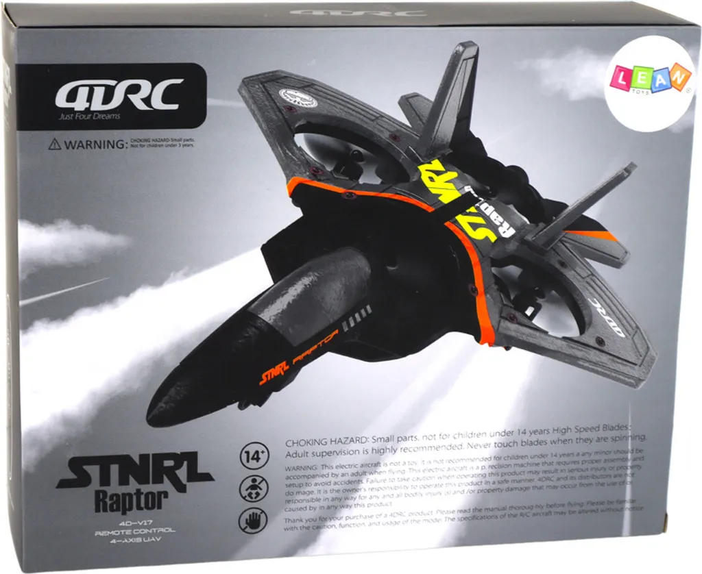 Avion de chasse télécommandé argenté incassable - Vol stable 2,4 GHz - 5