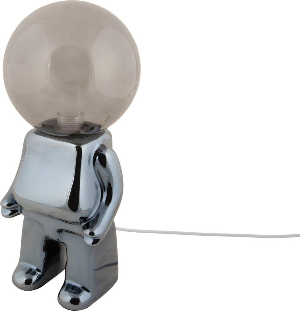 Leitmotiv - Tischleuchte Ross Led - Schwarz - 12x12x27cm Tischlampe - Nachttischlampe, Wohnzimmer, Schlafzimmer