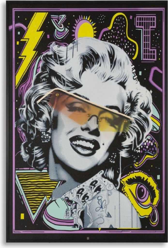 Mauro Ferretti LED-Leinwandbild "Marilin" 60x90 cm – 3D Acryl-Applikation