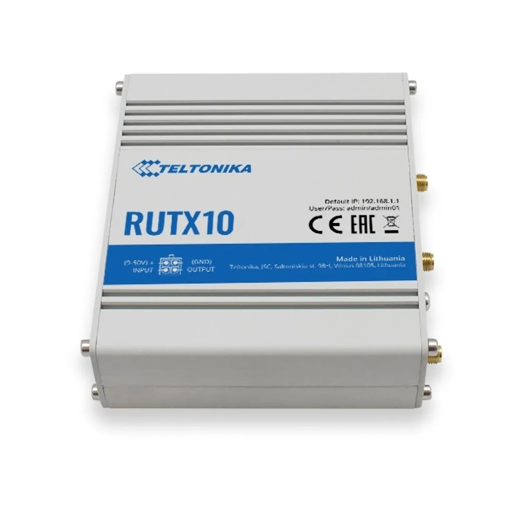 Teltonika RUTX10 Routeur Wi-Fi Gigabit Ethernet Dual-Band Professionnel