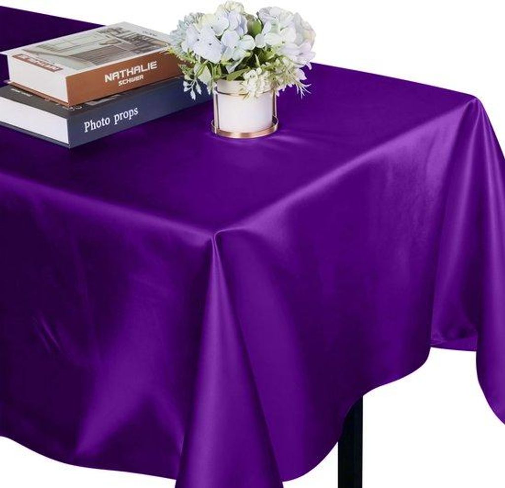 Rechteckenes Polyester-Tischtuch 145x200cm weich und knitterfrei