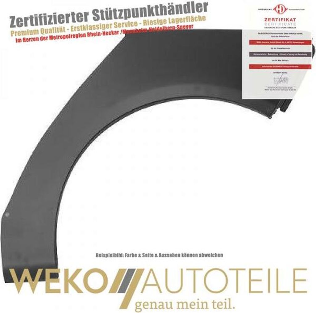 Seitenwand hinten links DIEDERICHS 9453031 für VW