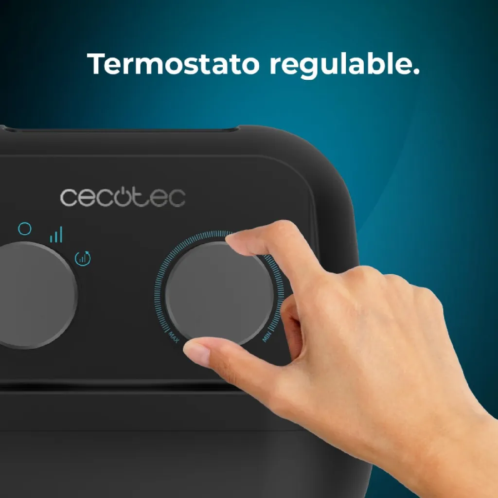Cecotec ReadyWarm 1500 Max Ceramic Rotate Black - Chauffage Céramique 1500W