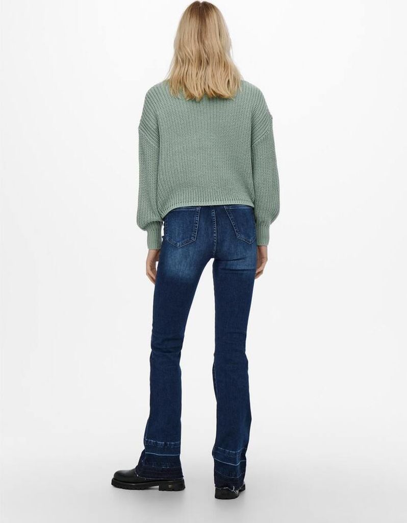 ONLY Kurze Strickjacke Langarm V-Ausschnitt Knitted Produktbild 21
