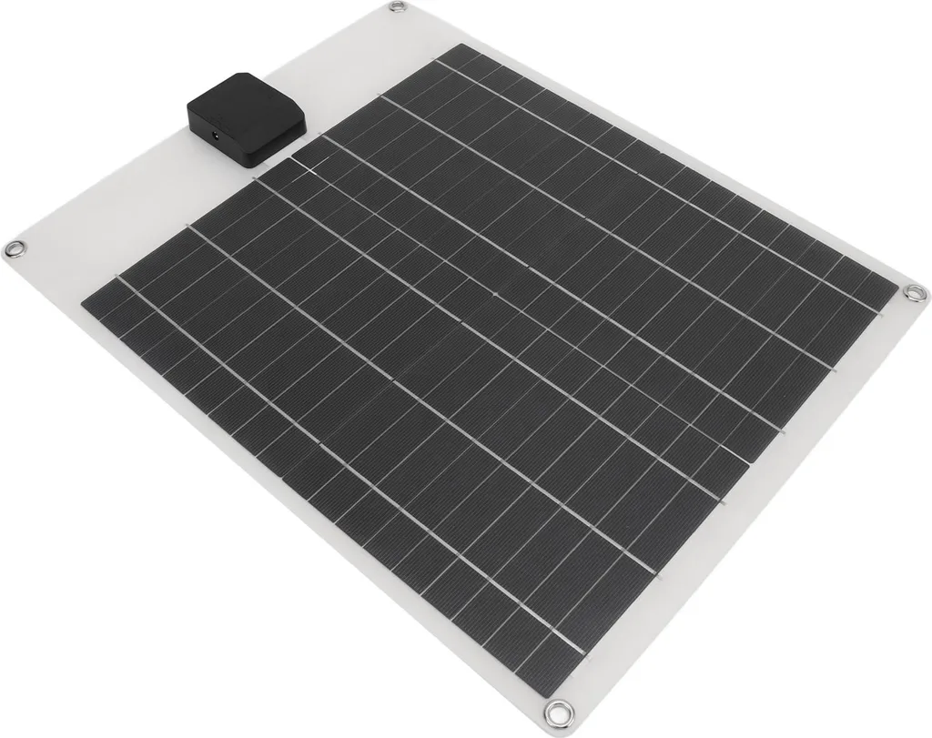 Générateur solaire 20W monocristallin blanc avec ports USB et pince 12V