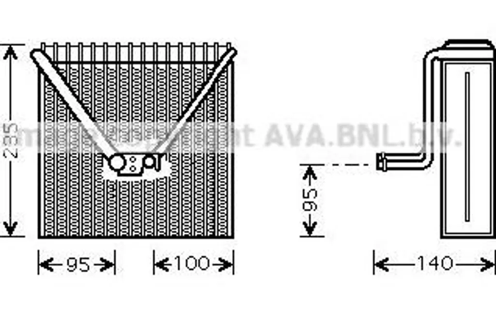 AVA SAV011 Évaporateur climatisation haute performance OE 6Q0820103A
