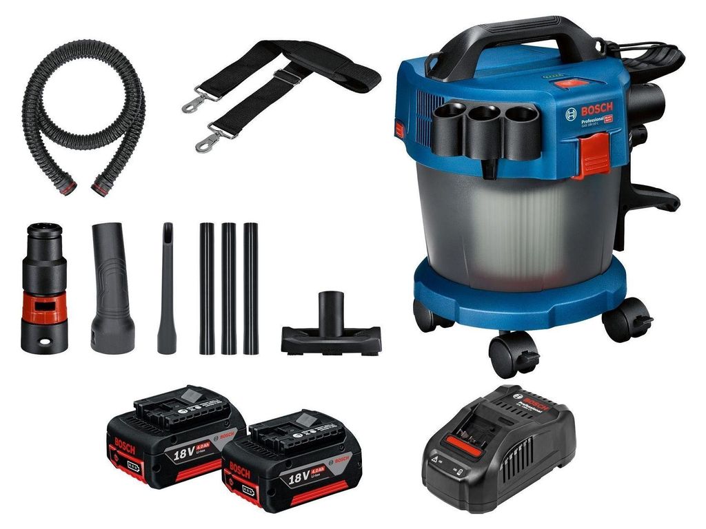 Aspirateur sans fil GAS 18V-10 L Bosch / 2x batterie 4,0 Ah Image du produit 