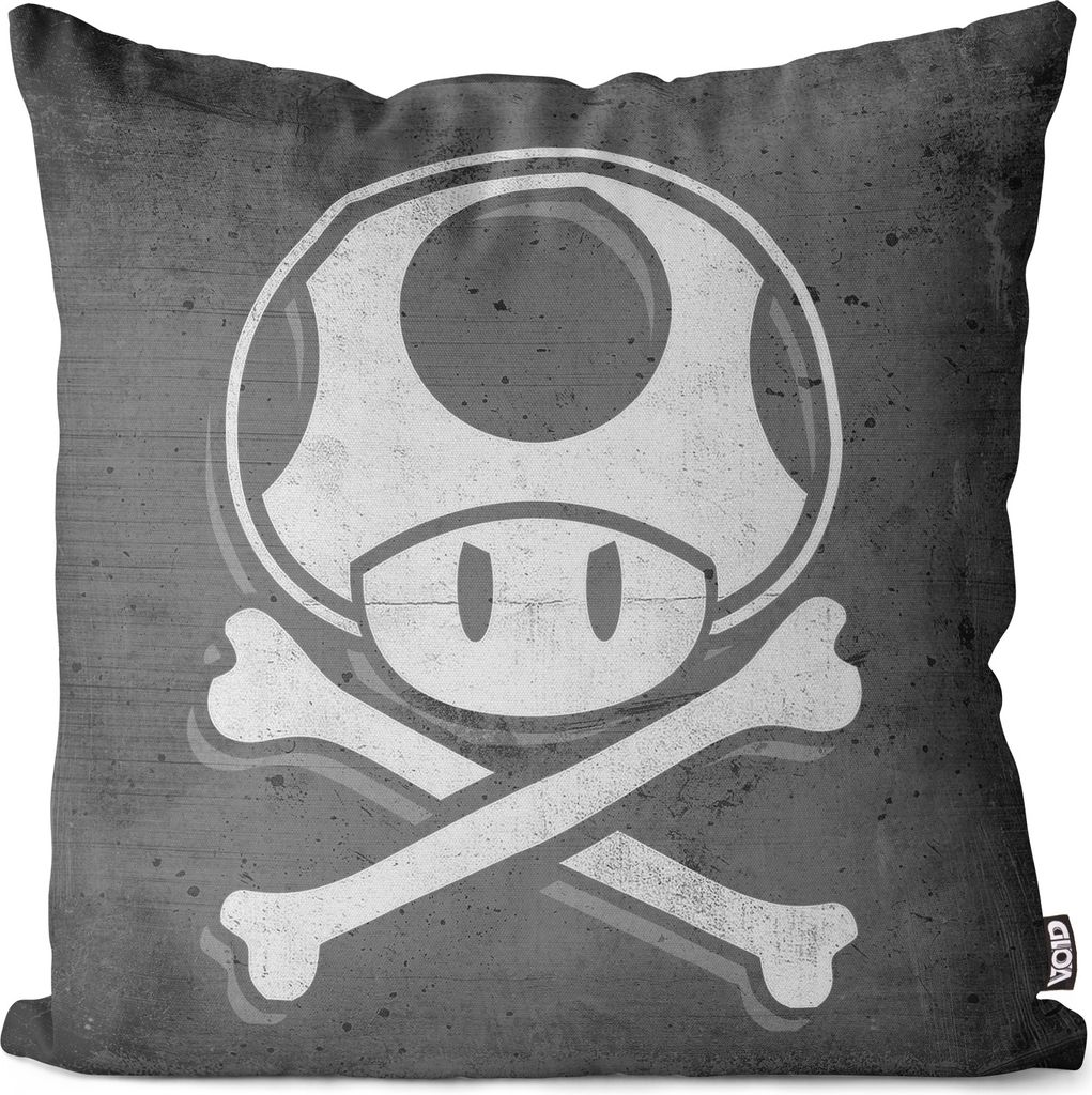 VOID Toad Skull Kissenbezug Kissenhülle Outdoor Indoor mario totenkopf videospiel konsole super world