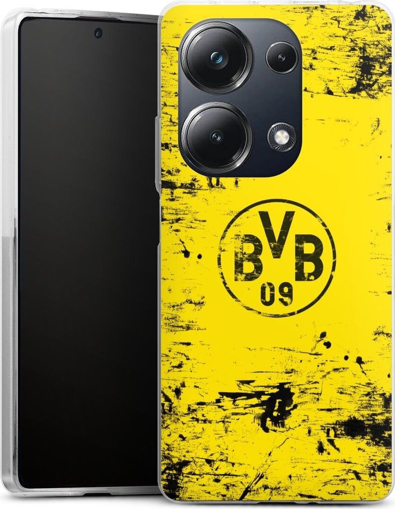 DeinDesign Handyhülle für Xiaomi Poco M6 Pro Silikon Hülle Case Smartphone Schutzhülle BVB Borussia Dortmund Offizielles Lizenzprodukt