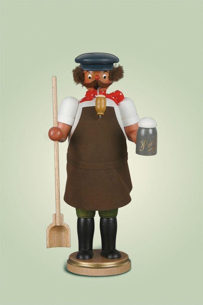 Räuchermann Braumeister mit Bierkrug Höhe 21cm NEU