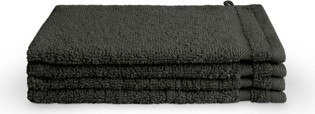 Byrklund Waschhandschuh Bath Basics Anthrazit - 4x 16x21 cm