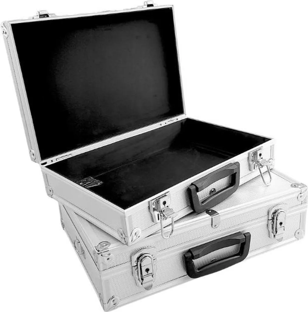Set de 2 Valises en Aluminium - Format Cabine et Taille Moyenne Rigide - 3