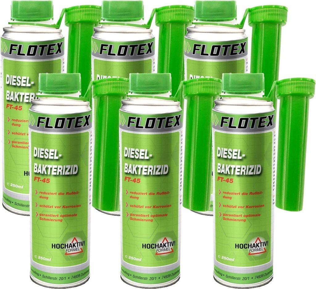 Flotex Diesel Bakterizid 6 x 250ml Desinfektion für Produktbild 