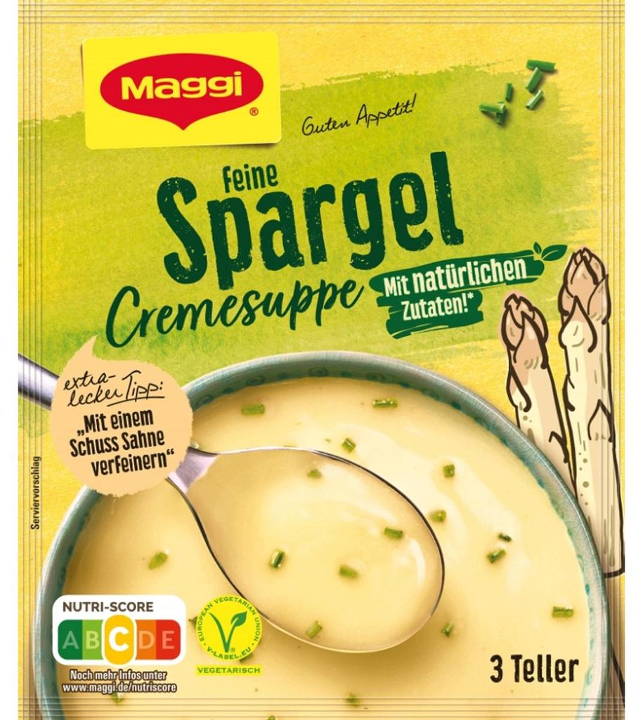 Maggi Guten Appetit Crema di asparagi con ingredienti Immagine del prodotto 