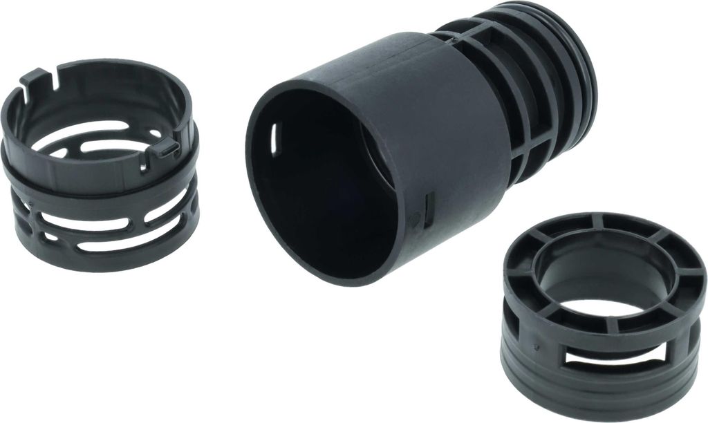 vhbw Schlauch-Adapter kompatibel mit Kärcher T 7/1, T 10/1, T 15/1, T12/1, T17/1 Staubsauger, Staubsaugerschlauch - Anschlussadapter Schwarz