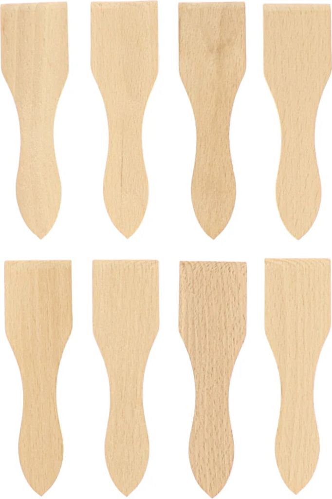 Raclette Schaber, 8 im Satz aus Holz 13 cm Produktbild 5