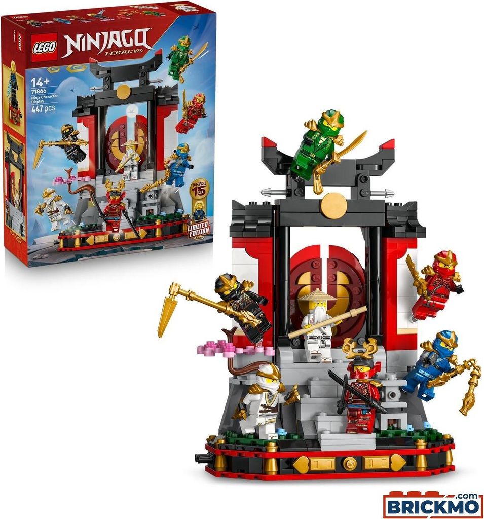 LEGO NINJAGO Výstavný model s postavičkami ninja k 15. Obrázok produktu 