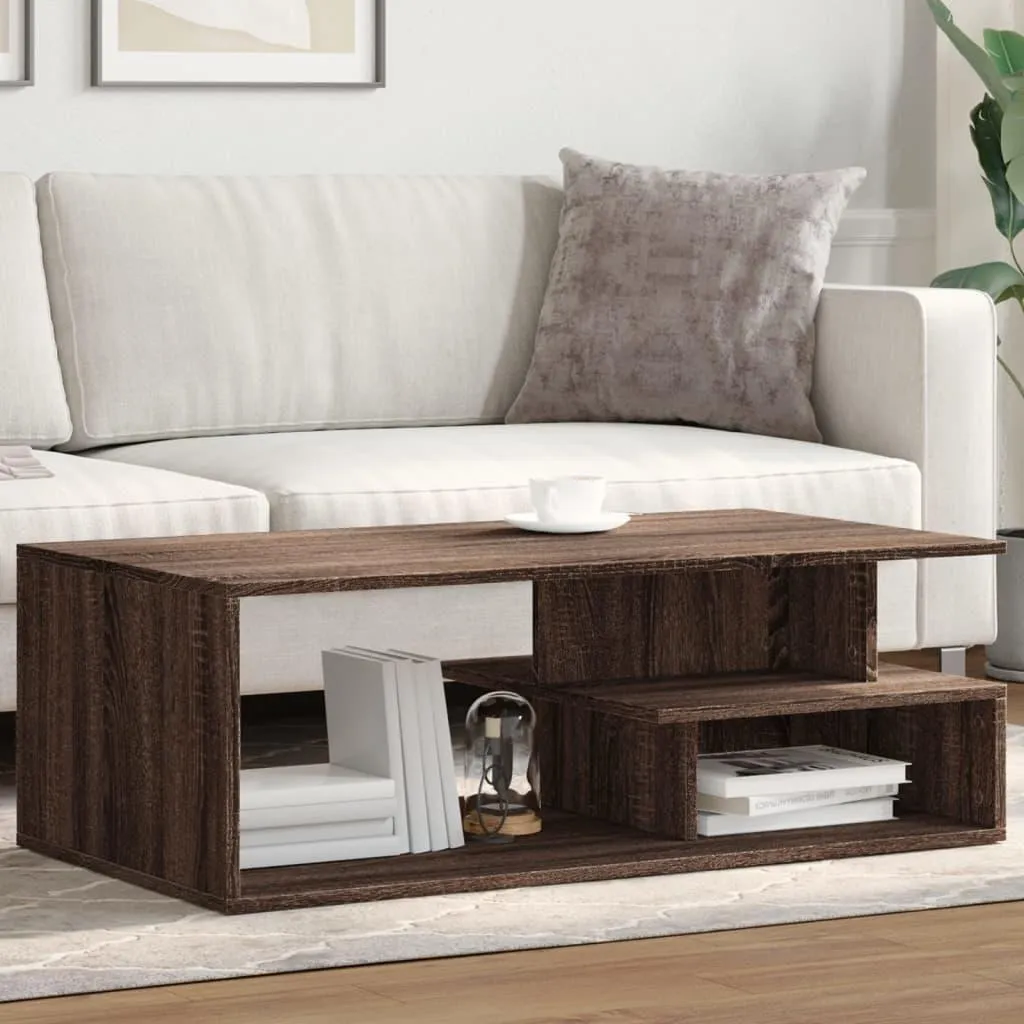 vidaXL Tavolino Rovere Marrone 102x55x35 cm - Legno Ingegnerizzato