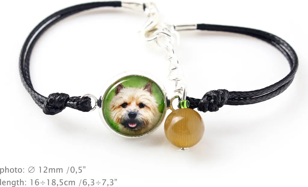Norwich Terrier - Set di gioielli con la tua foto, gioiello per donna, prodotto artigianale, prodotto realizzato a mano con passione per il marchio Art-Dog.