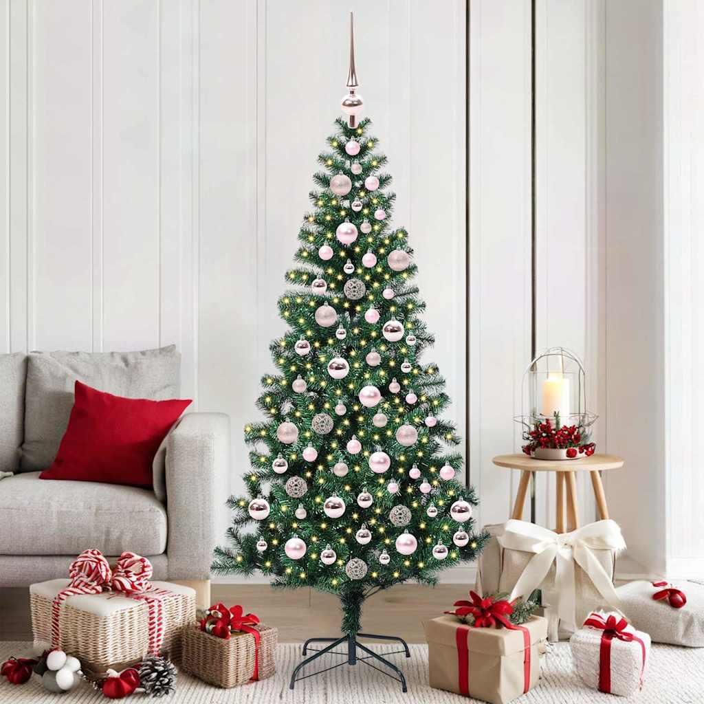 "Schlussverkauf" Künstlicher vorbeleuchteter Weihnachtsbaum(1 pc) - Kunstbaum/Tannenbaum - Grün 180 cm C7737