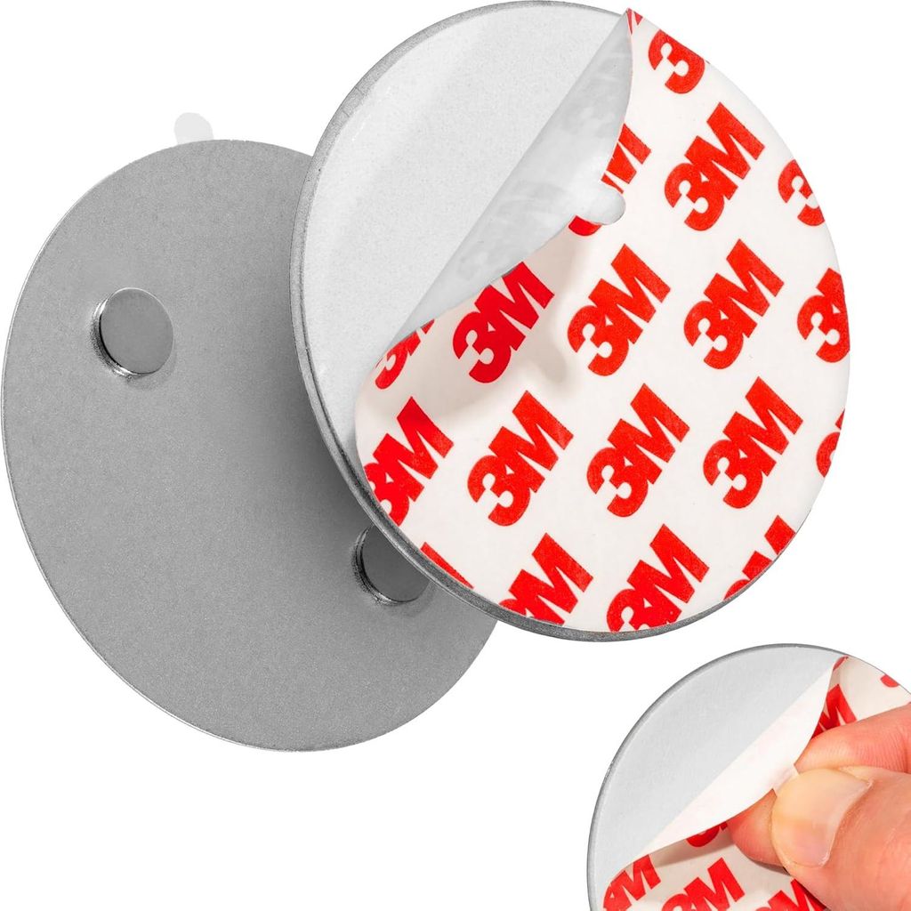 Selbstklebender Magnethalter für Rauchmelder - 5 Stück, Schnelle Montage Ohne Bohren