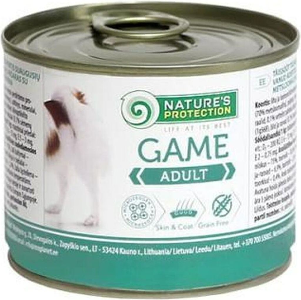 Nassfutter NATURE'S PROTECTION Adult Hirsch 200 g