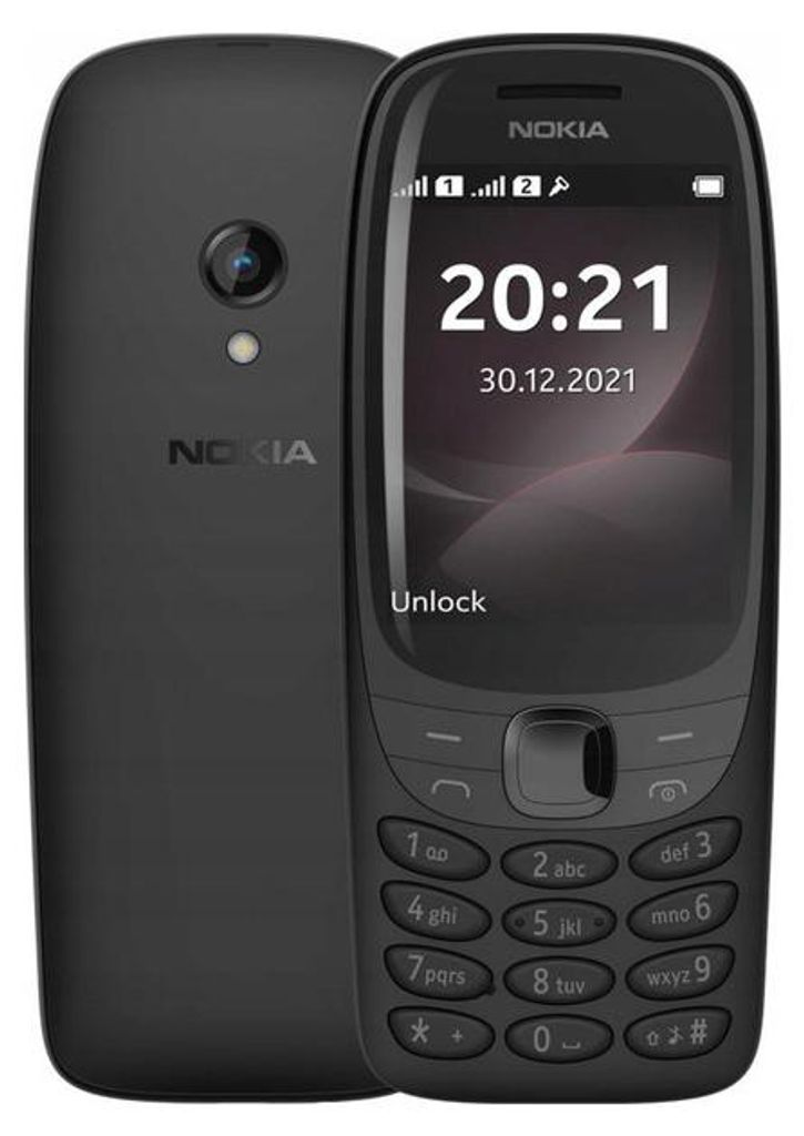 Nokia 6310 7,11 cm (2,8") Schwarzes Feature-Telefon Produktbild 