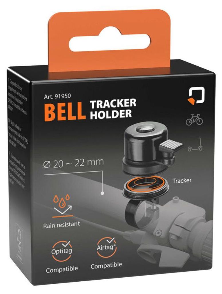 Fahrradklingel mit verstecktem Tracker-Halter für Apple AirTag, regenfest, 20-22 mm Lenker