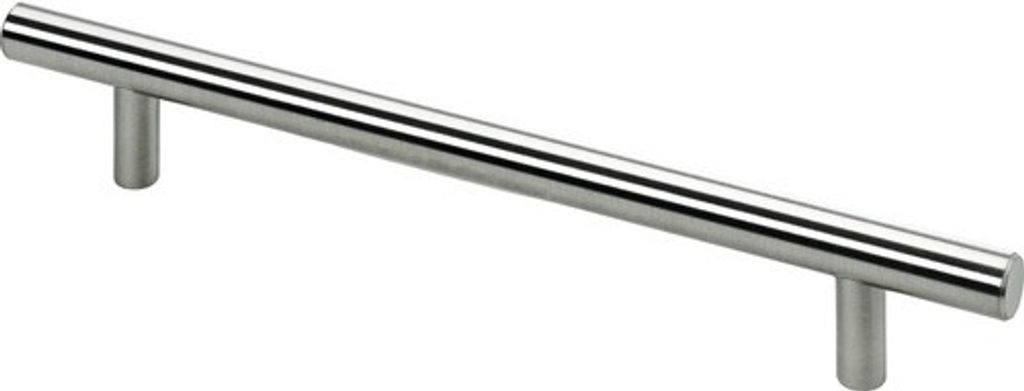 Möbelgriff Stahl Edelstahl-Optik LA 160 mm, 1 Stück