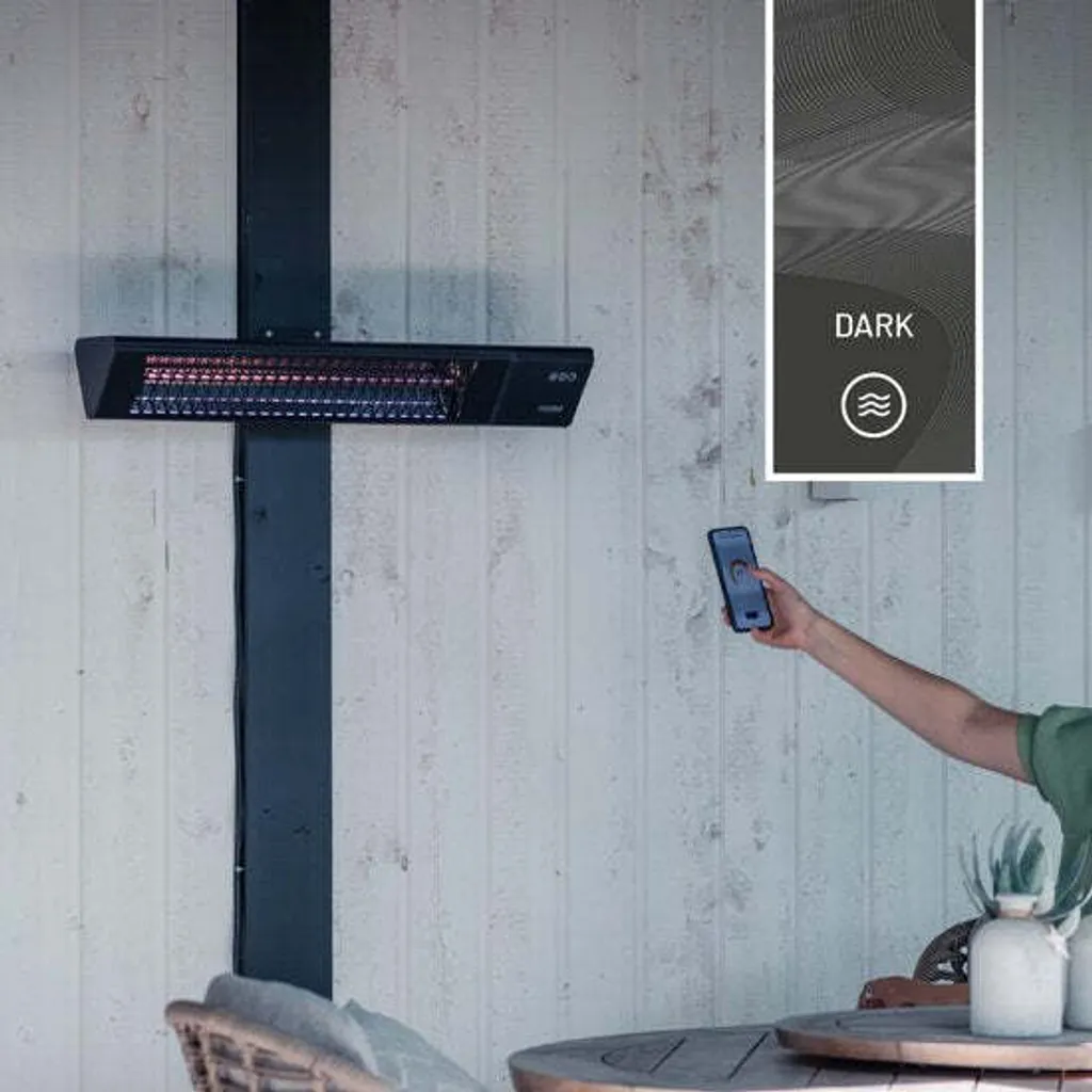 Chauffage Extérieur Triangle Dark Smart 2500W avec Variateur et App - 16