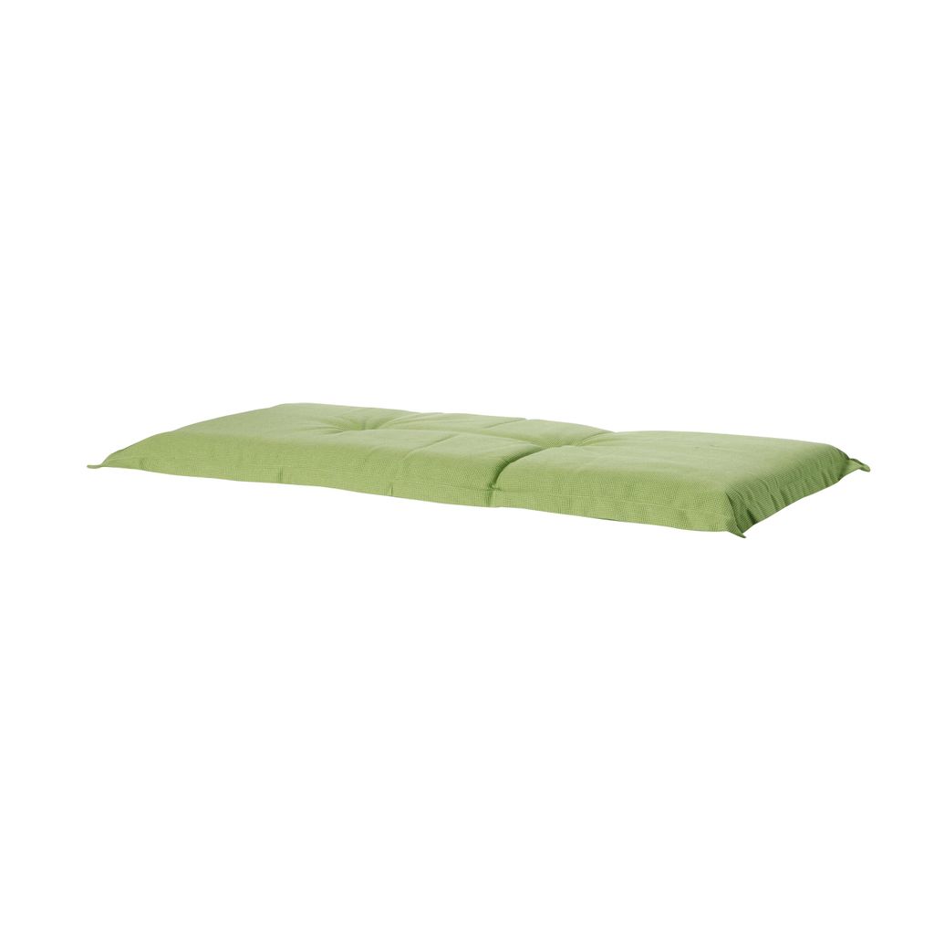 Madison Bankkissen 120x48 cm Rib in Lime – Wasserabweisendes Kissen für Gartenbänke, Polyester-Katoff-Mischung
