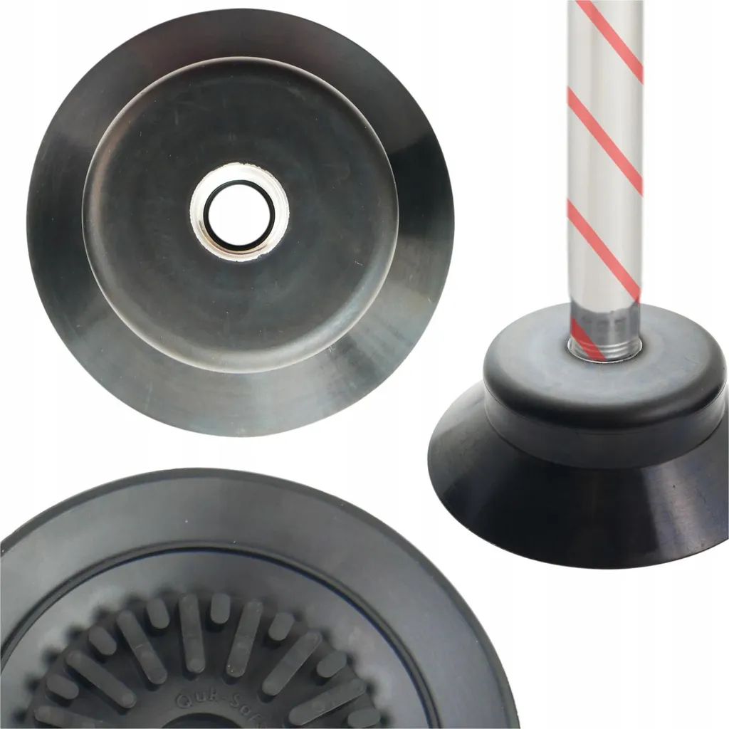 Tête marteau à vide 120mm PDR filetage R1/2 caoutchouc anti-trace
