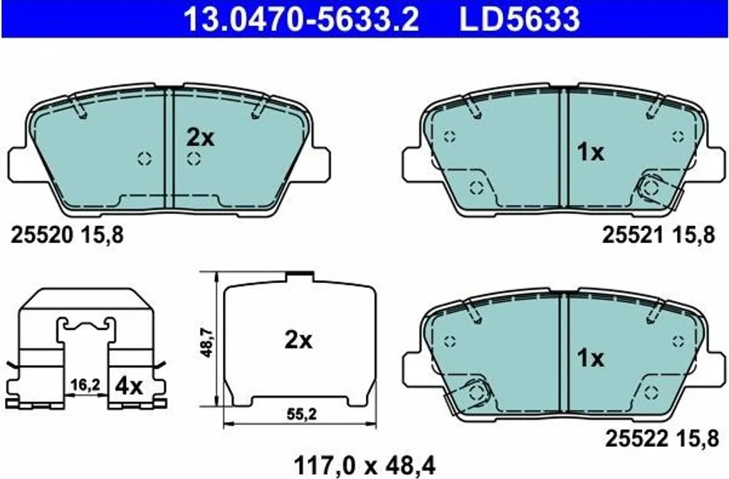 Kit freinage arrière Kia Sorento 09-14 idéal pour conduite chargée SUV